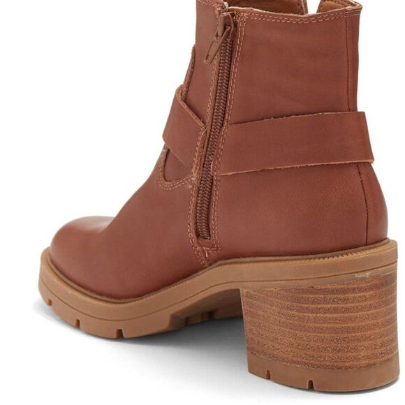 Lucky‎ Brand Leather Boots Women's Soxton Harness Moto Shoes Size 9.5 $179 - Picture 2 of 6